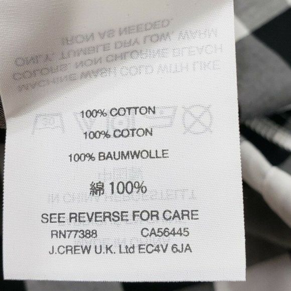 J. Crew Maybe One-Shoulder Mix Gingham Top - Picture 6 of 8